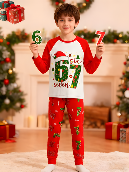 The Viral "67" Holiday Pajama Set
