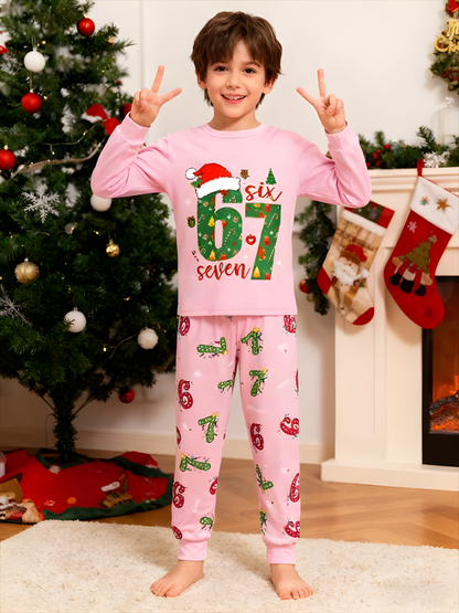 The Viral "67" Holiday Pajama Set