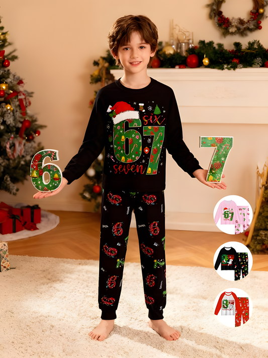 The Viral "67" Holiday Pajama Set